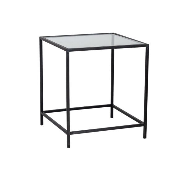 Valerie Square Side Table in Black - Image 5