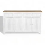 Madrid Sideboard (L) white with distressed Edges