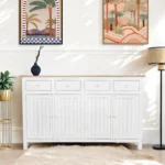 Madrid Sideboard (L) white with distressed Edges - Image 3