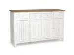 Madrid Sideboard (L) white with distressed Edges - Image 7