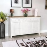 Madrid Sideboard (L) white with distressed Edges - Image 8