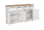 Madrid Sideboard (L) white with distressed Edges - Image 9
