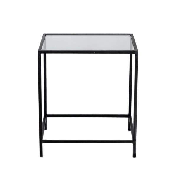 Valerie Square Side Table in Black - Image 3