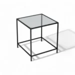 Valerie Square Side Table in Black