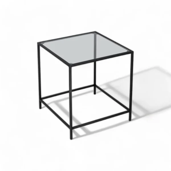Valerie Square Side Table in Black - Image 1