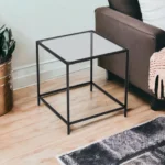 Valerie Square Side Table in Black - Image 2