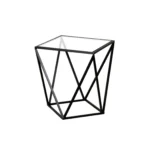 Valerie Geometric Side Table in Black - Image 3