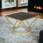 Valerie Coffee Table with Wood top - Image 2