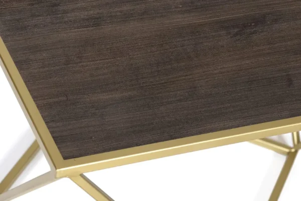 Valerie Coffee Table with Wood top - Image 4