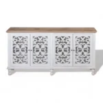 Jodhpur Sideboard White with Burned Edges