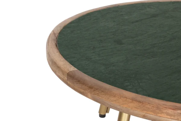 Adele Green marble Coffee Table - Image 3