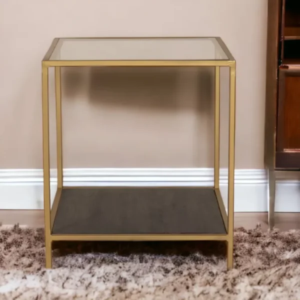 Valerie Side Table W/Shelf - Image 3