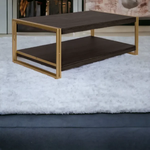 Liverpool Coffee Table in Tobacco Brown - Image 3