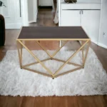 Valerie Coffee Table with Wood top - Image 3