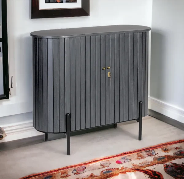 Oval Bar Cabinet - Image 3