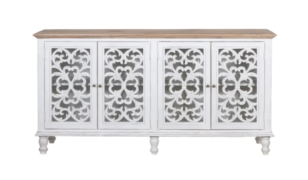 Jodhpur Sideboard White with Burned Edges - Image 3