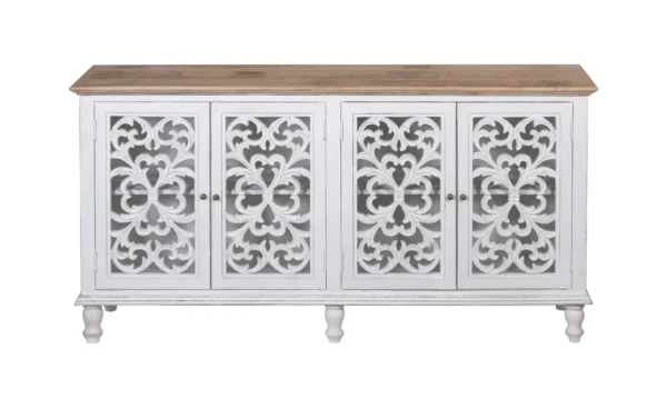 Jodhpur Sideboard White with Burned Edges - Image 5