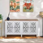 Jodhpur Sideboard White with Burned Edges - Image 2