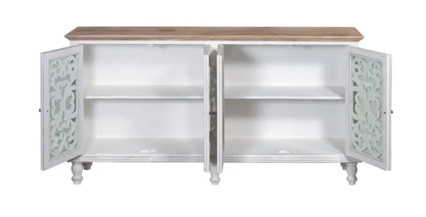 Jodhpur Sideboard White with Burned Edges - Image 6