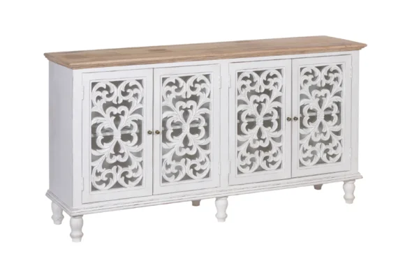 Jodhpur Sideboard White with Burned Edges - Image 8