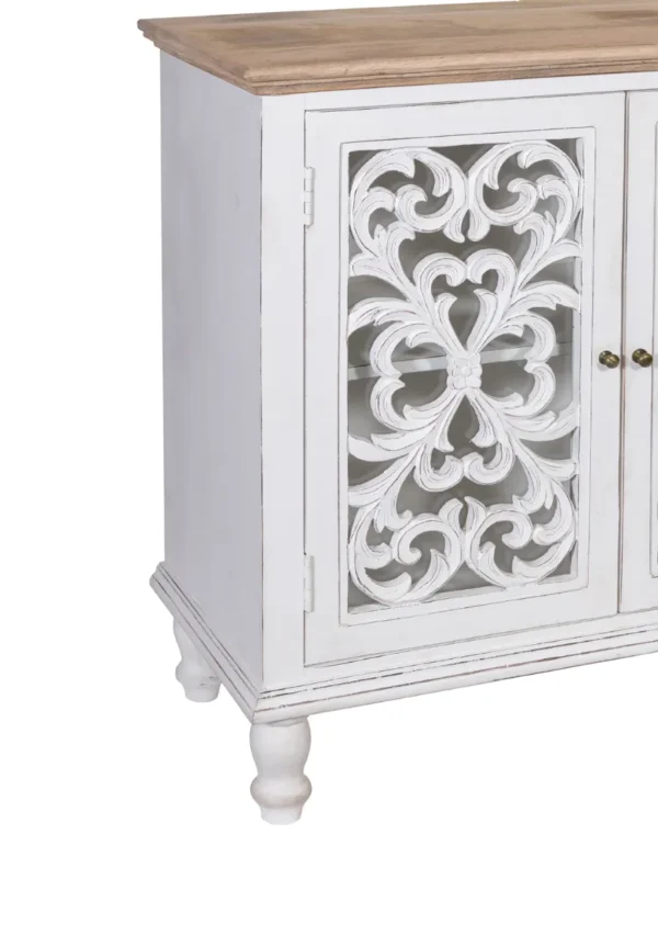 Jodhpur Sideboard White with Burned Edges - Image 9