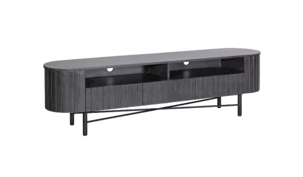 Oval Grey TV Console 180 cm - Image 4