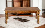 Sheesham Coffee Table with Carving Legs - Image 3