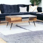 Tyrel Sheesham Coffee Table with 1 Drawer - Image 2
