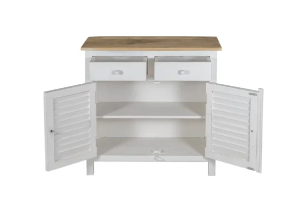 Madrid Sideboard (S) White with Distressed Edges - Image 5