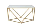 Gold Geometric Coffee Table - Image 5