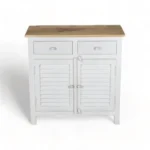 Madrid Sideboard (S) White with Distressed Edges