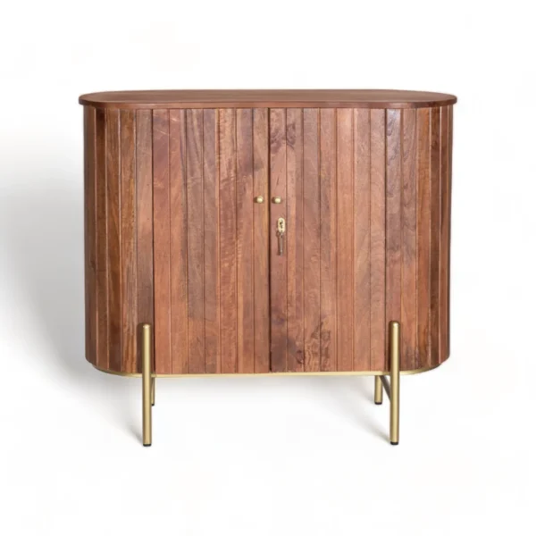 IMG_8961-768x758-PhotoRoom (4) Oval Bar Cabinet in Brown Finish - Image 1