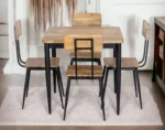 Rio 4 seater Dining Table Set Natural - Image 2