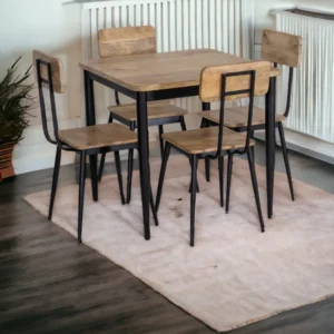 Rio 4 seater Dining Table Set Natural