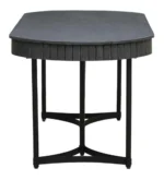 Oval Grey Dining Table Set - Image 2