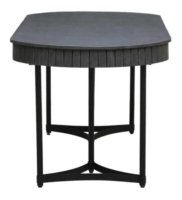 Oval Grey Dining Table - Image 3