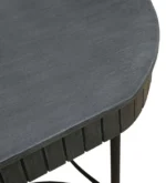 Oval Grey Dining Table - Image 4