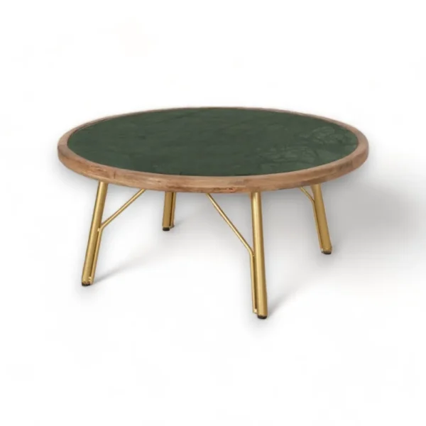 carvel-solid-wood-round-coffee-table-by-bohemiana-carvel-solid-wood-round-coffee-table-by-bohemiana-q0skgd-1-PhotoRoom-1-PhotoRoom (5) Adele Green marble Coffee Table - Image 1