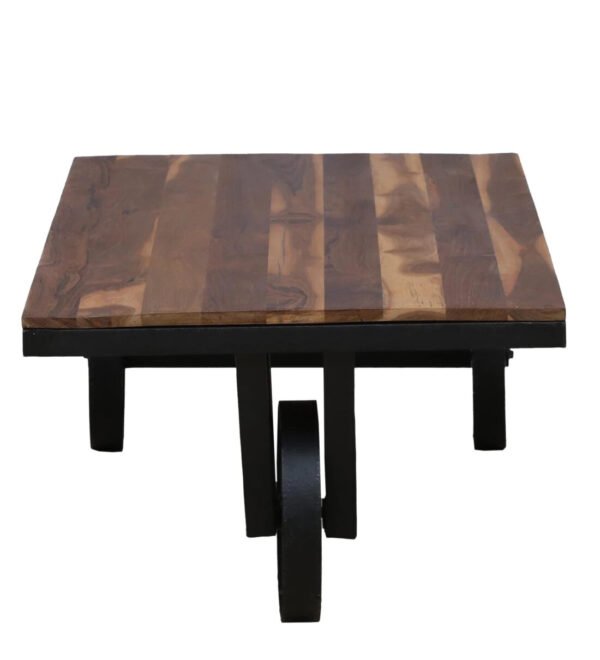 Teak Wood Cart Coffee Table - Image 3