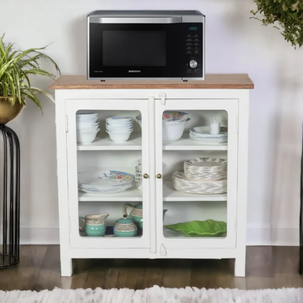 Madrid Crockery Cabinet With Glass Doors - Image 4