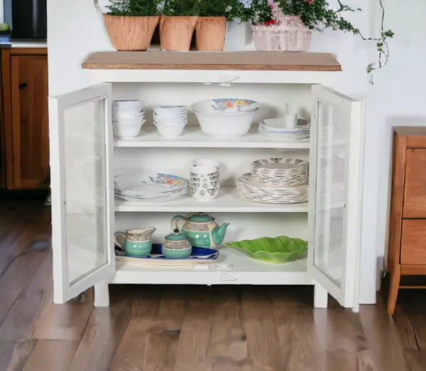 Madrid Crockery Cabinet With Glass Doors - Image 3