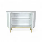 Oval Sideboard (S) in Deco White Finish - Image 5