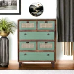 Luffy Chest Of Drawers in Premium Olive Green and Tubaq - Image 3