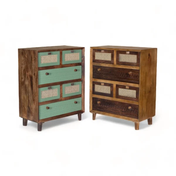 Luffy Chest Of Drawers in Premium Olive Green and Tubaq - Image 12