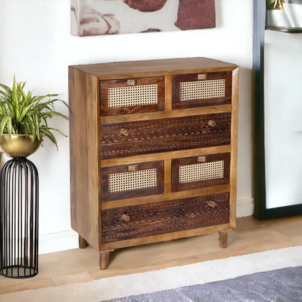 Luffy Chest Of Drawers in Light Brown and Tubaq - Image 9