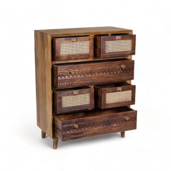 Luffy Chest Of Drawers in Light Brown and Tubaq - Image 5