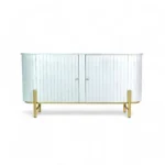 Oval Sideboard (L) in Decu White - Image 10