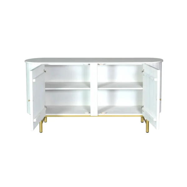 Oval Sideboard (L) in Decu White - Image 5