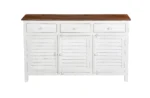 Madrid Sideboard (M) White with Distressed Edges - Image 4