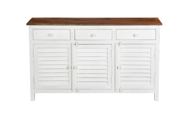 Madrid Sideboard (M) White with Distressed Edges - Image 4